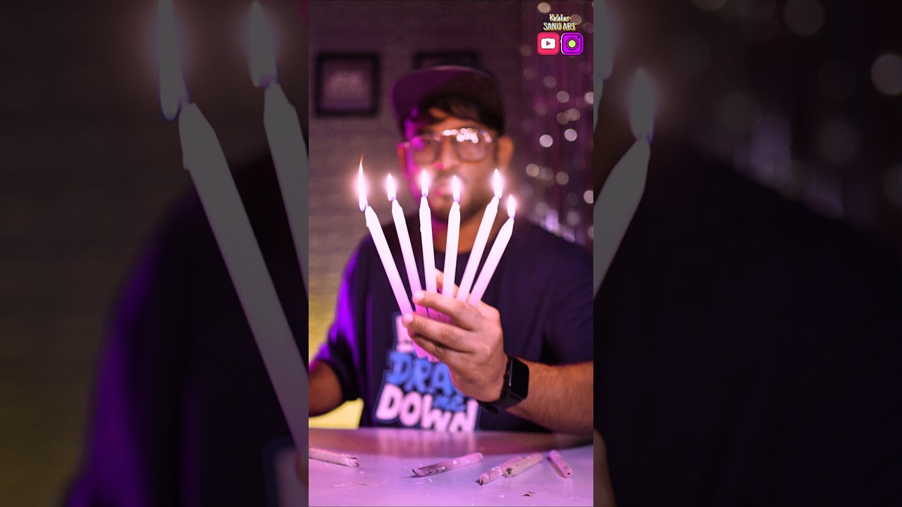 Shadow Art Of Saif ali Khan Using Candles🔥❤🕯