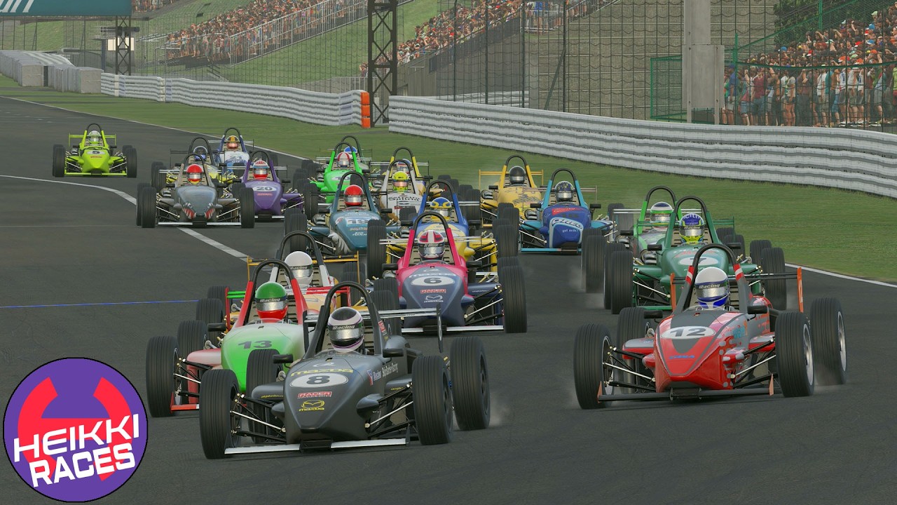 La pista húmeda dió muchísimo juego (iRacing / Suzuka / Skip Barber) || Heikki360ES