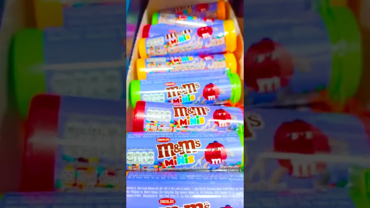 ASMR M&M's Minis #shorts #asmr #chocolate #candy #delicious