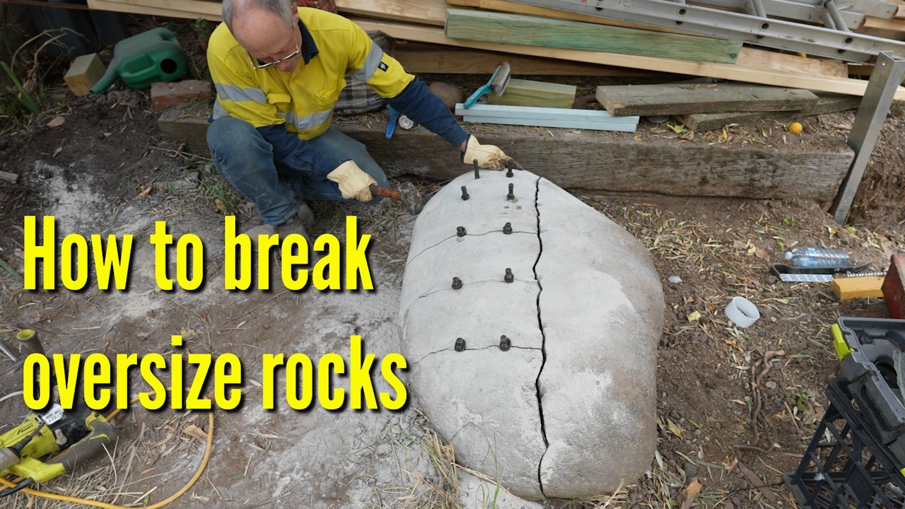 How to break oversize rocks.