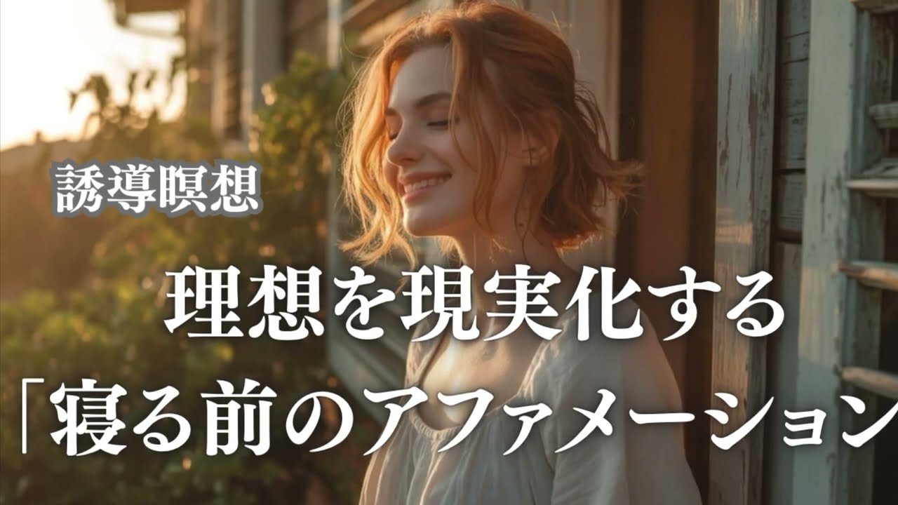 理想を現実化する「寝る前のアファメーション」／自己実現／リラックス／愛と豊かさ／成功と自信