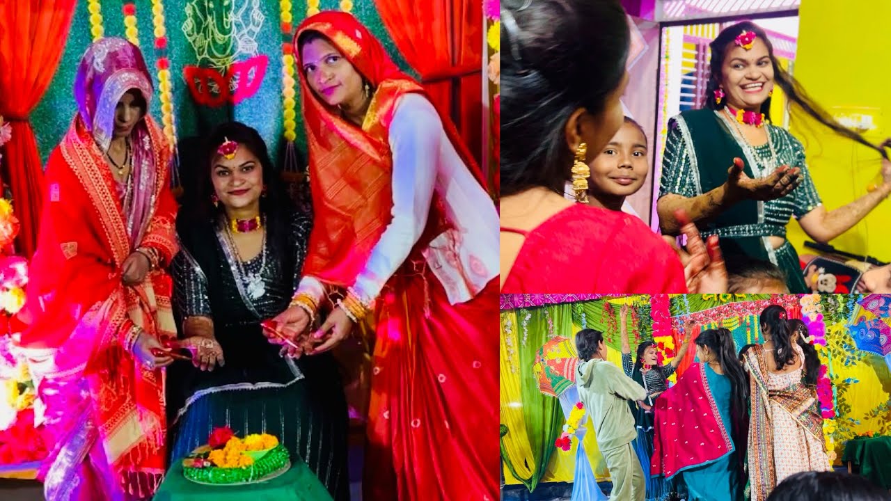Mehndi Function Special Vlog)मेहंदी की रात खुशियों के साथ❤️देर रात तक चलता रहा ननद की मेहंदी का जस्न