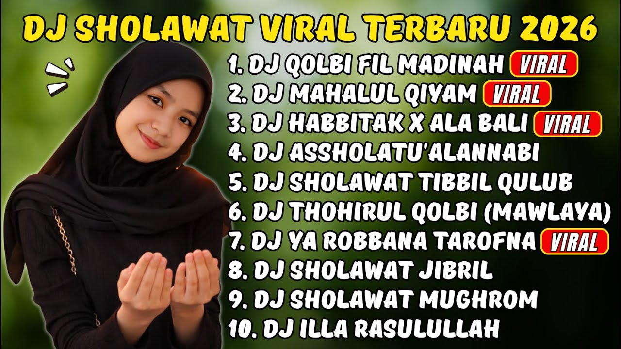 SHOLAWAT DJ PEMBUKA REZEKI Paling Banyak Dicari | Slow Bass Merdu