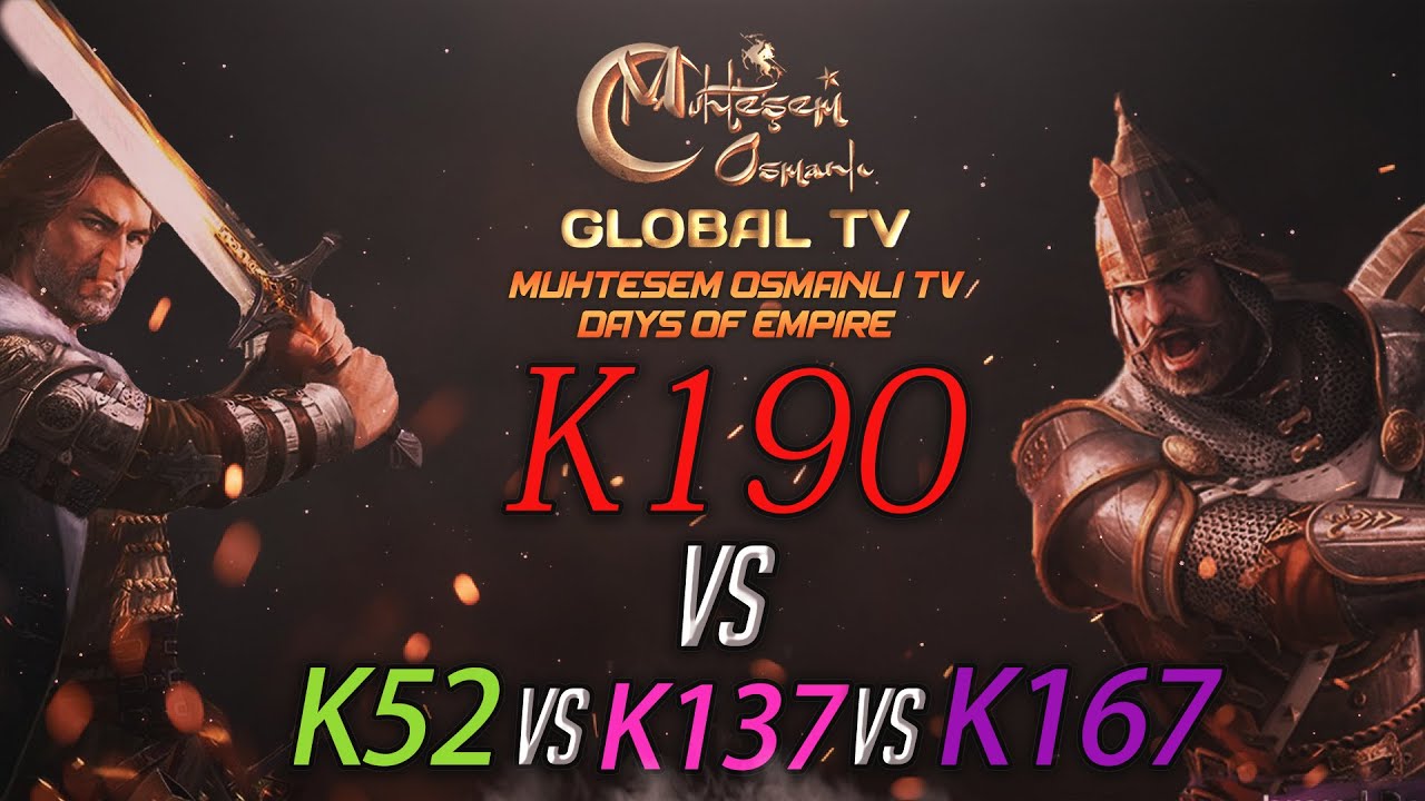 [MOGTV] K190 vs K52, K137, K167  | Muhteşem Osmanlı KVK Savaşı [Days of Empire]