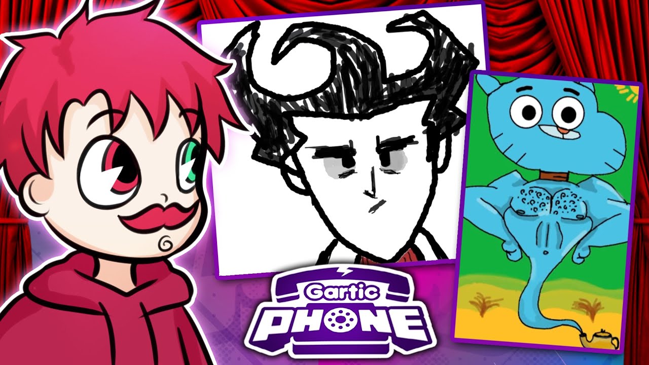 WILSON Z DONT STARVE MA DOŚĆ ☎️ GARTIC PHONE (Graf, Ewron, Wpatka, Zwierzak, Doknes)
