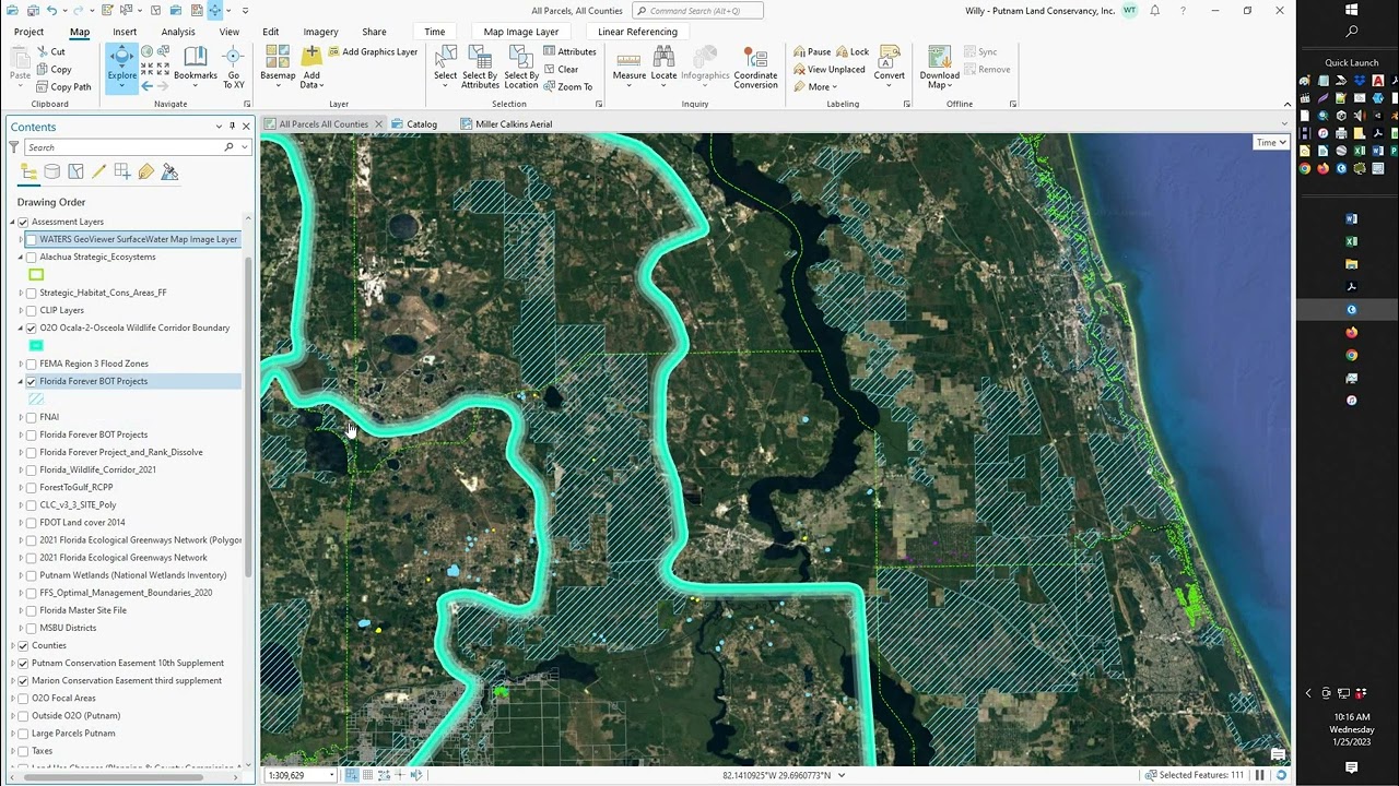ArcGIS Pro - All Parcels, All Counties intro to Main Project
