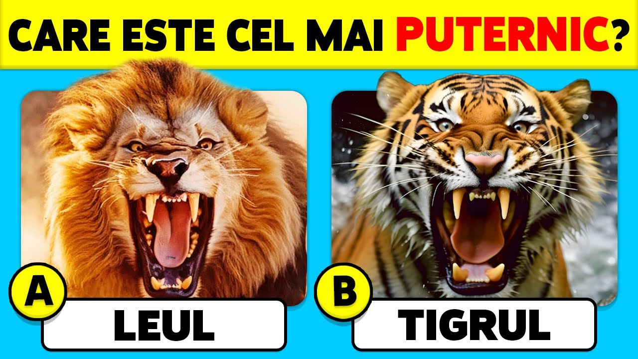 🧠 Cât De Bine Cunoști ANIMALELE? 🐯🦁✅ Test de Cultură Generală