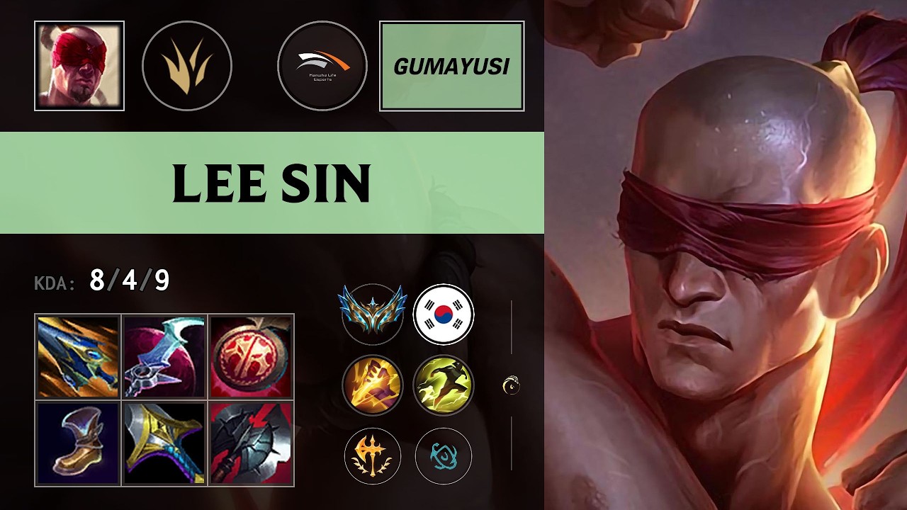 (HLE Gumayusi) Lee Sin Jungle vs Talon - KR Challenger Patch 26.16