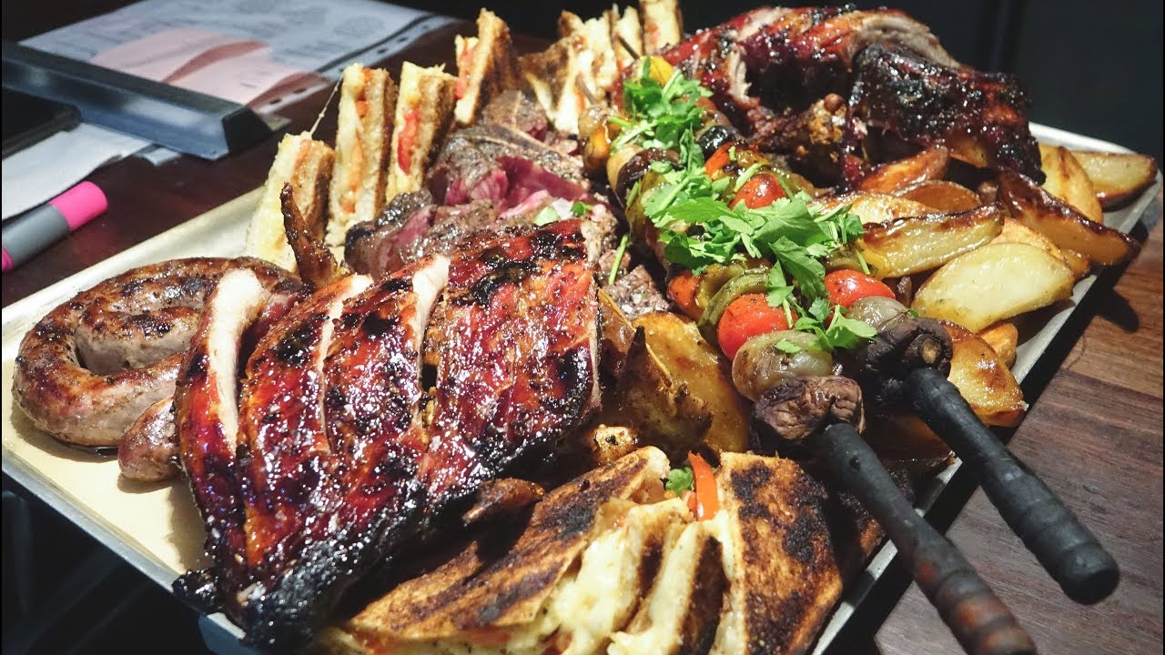 Huge Platters of Meat from South African Cuisine Tasted in London. Plus Mussels, Shells and More