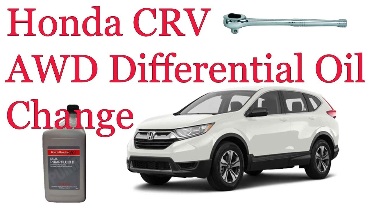 2017-2018 Honda CRV AWD Differential Fluid Oil Change How To