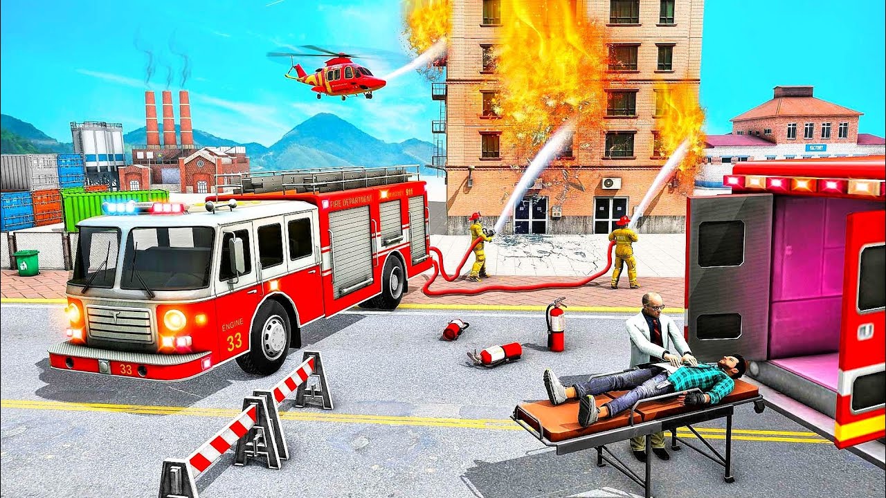 Fire Brigade Simulator | City Fire Rescue Gameplay