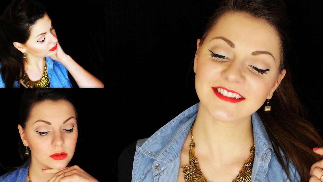 50-to gadu meikaps | Pin-up inspired makeup look