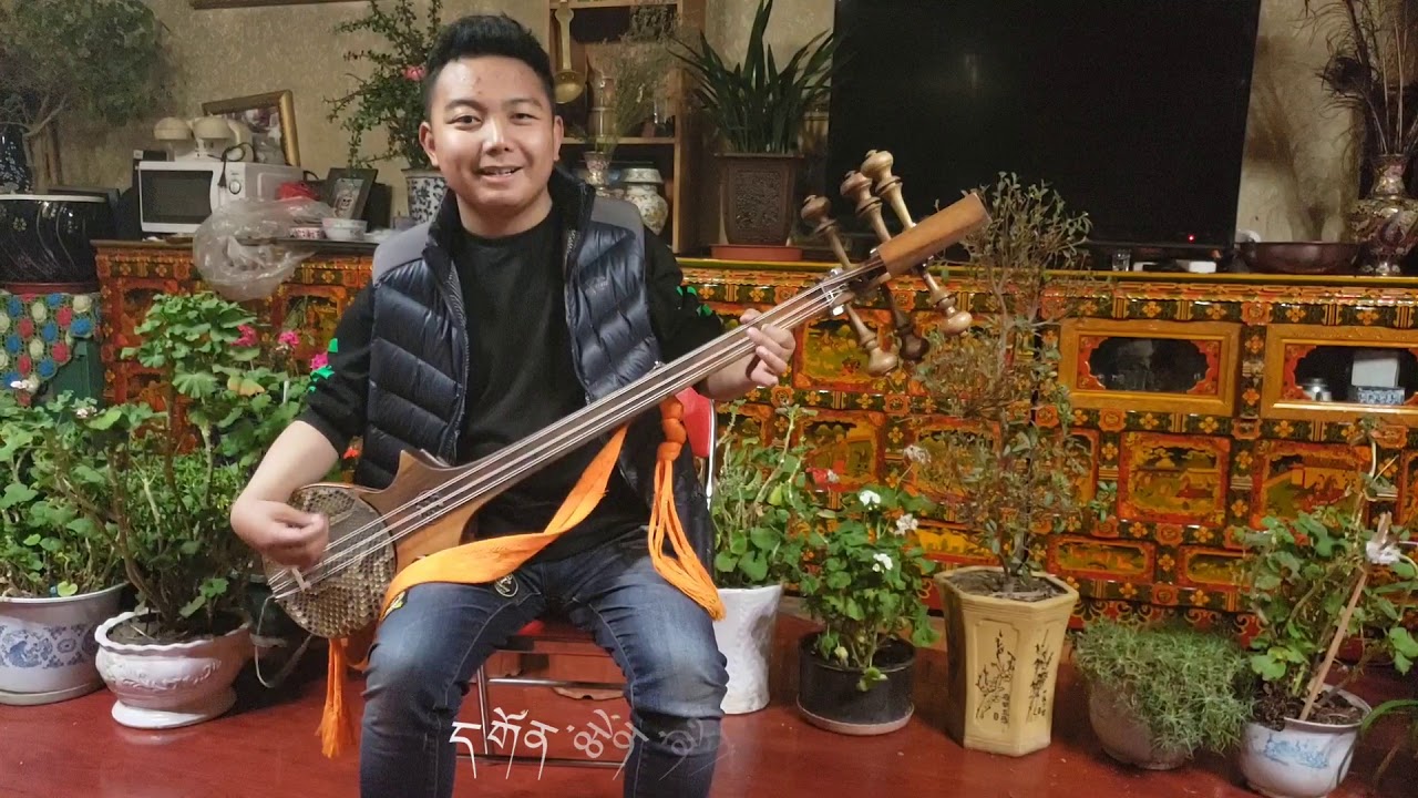 Tibetan folk song Ngatsoe lungpe phula with dranyen
