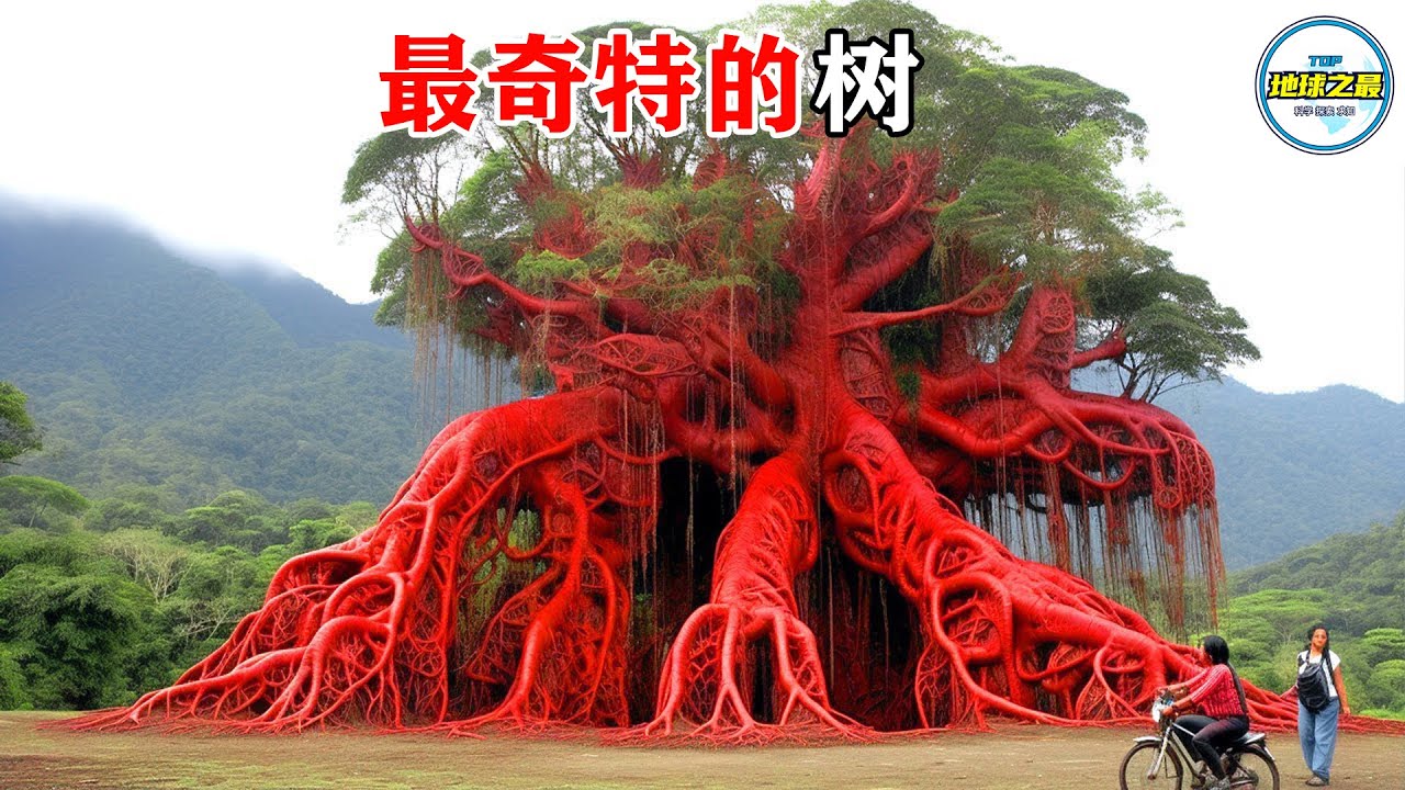 通体血红仿佛扎根地狱！世界最奇特的树！最难以置信的奇异植物！超长合集放送！丨地球之最#冷知识 #排名 #世界之最#世界之最top#top10