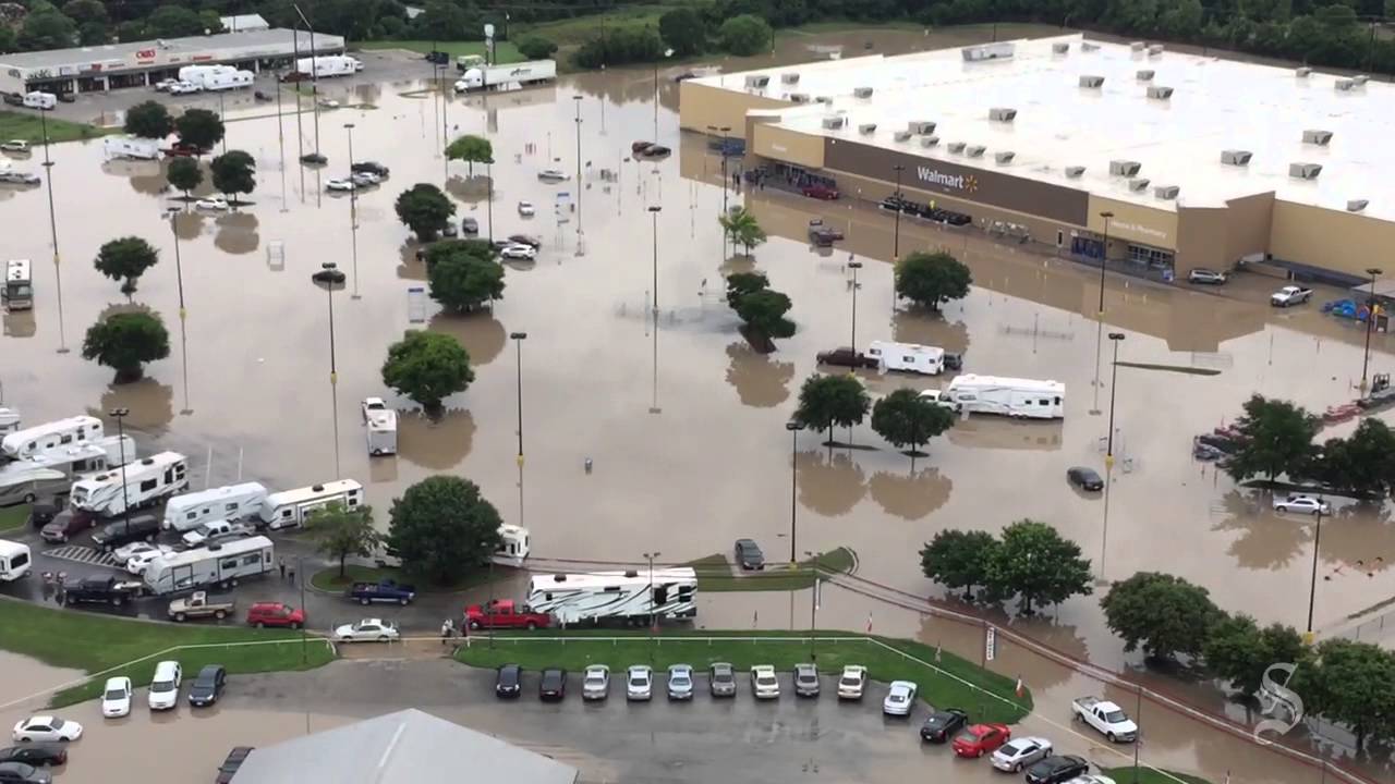 Walmart at Texas 80 and Blanco River