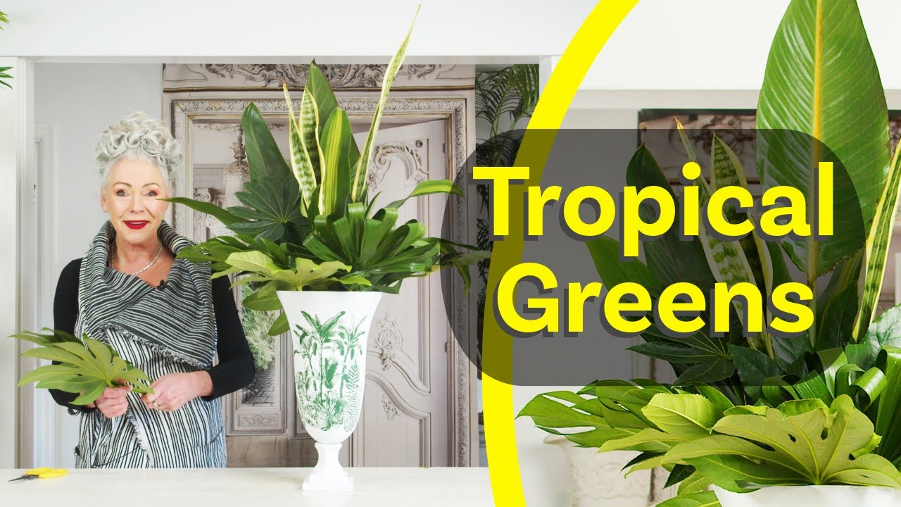 Floral Design with Greens | Bird of Paradise, Palms & More