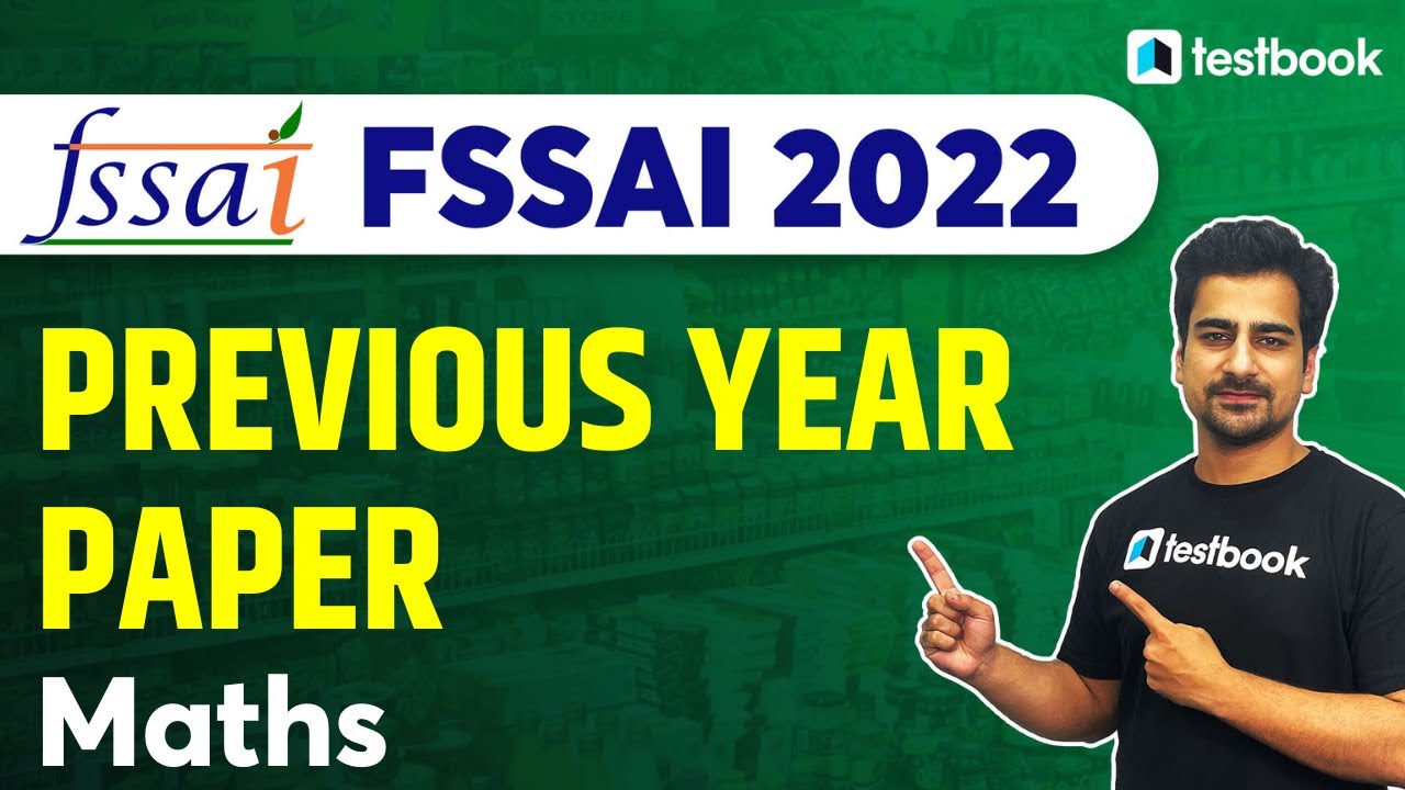 FSSAI Assistant Previous Year Paper - Maths | FSSAI Question Paper Solution by Nitish Sir