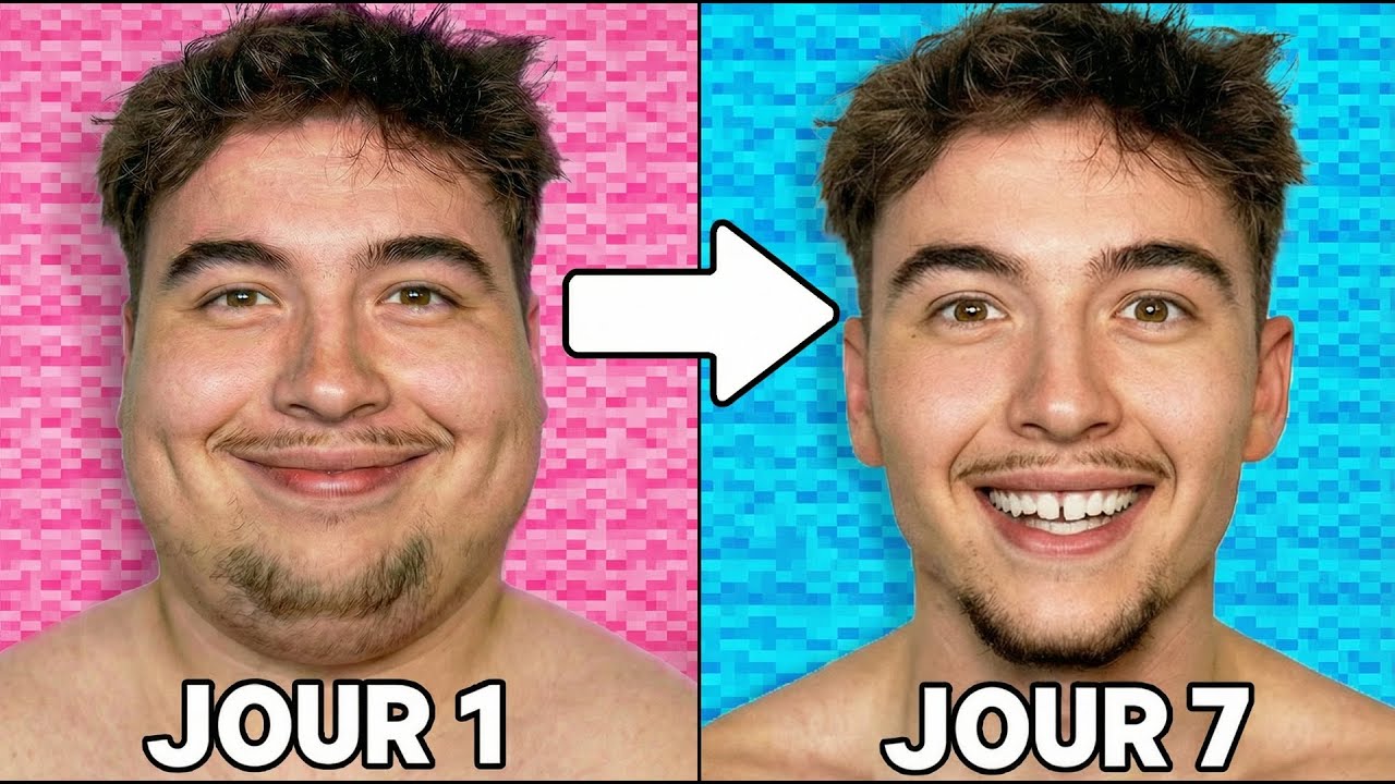Passer de GROS à MUSCLÉ en 7 JOURS sur MINECRAFT !