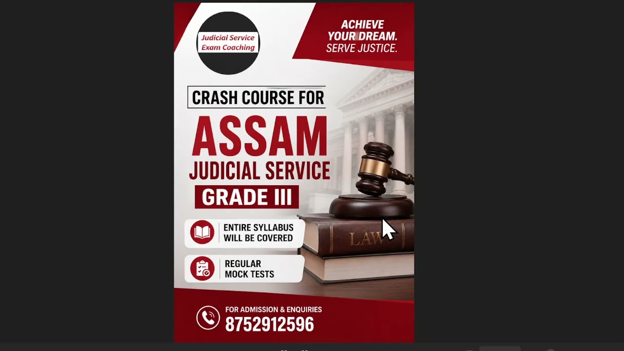 AJS Grade III, 2026,  Crash Course [Duration- 5 months]