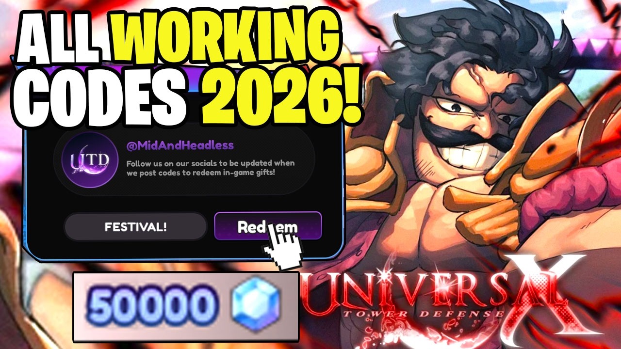 *NEW* ALL WORKING CODES FOR UNIVERSAL TOWER DEFENSE 2026! ROBLOX UNIVERSAL TOWER DEFENSE CODES