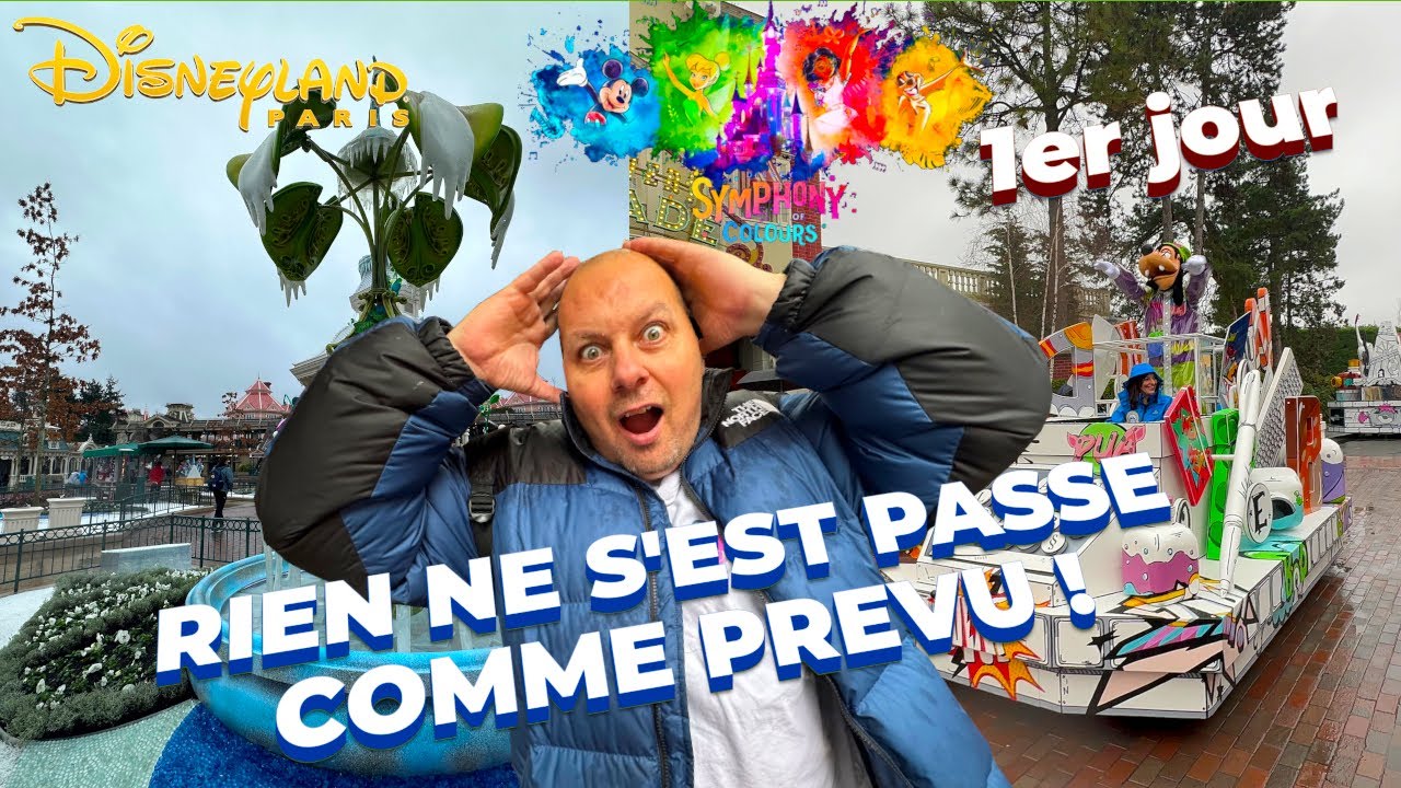 1ER JOUR DE LA NOUVELLE SAISON DE DISNEYLAND PARIS LA SYMPHONIE DES COULEURS