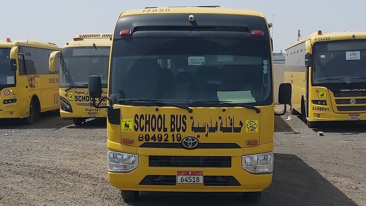 Abu Dhabi school new Toyota coaster Review
