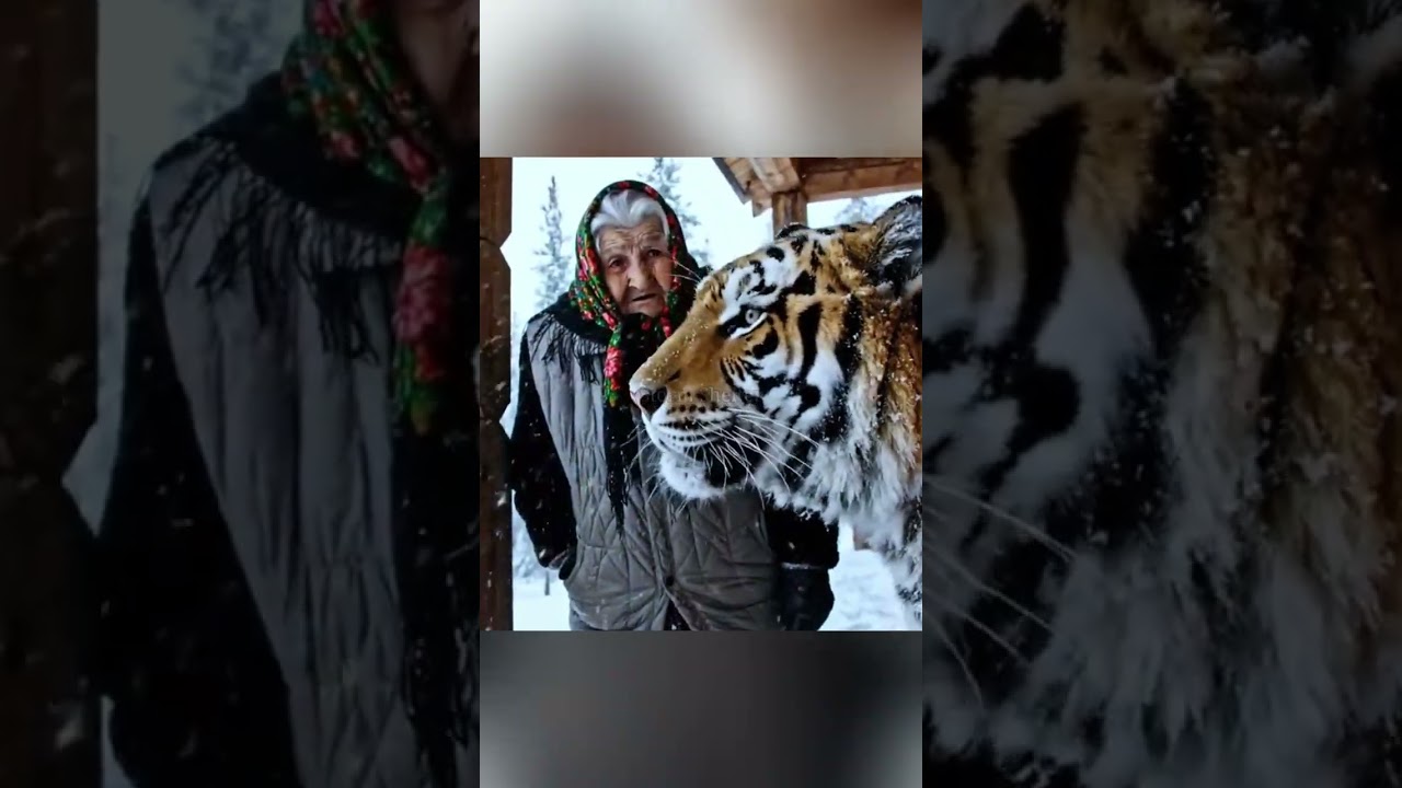 🐅 TIGER GUIDE IN THE BLIZZARD ❄️🔥 | A 93-Year-Old Follows Her&hellip; Finds a Woman Unconscious in Snow 😱🏚️