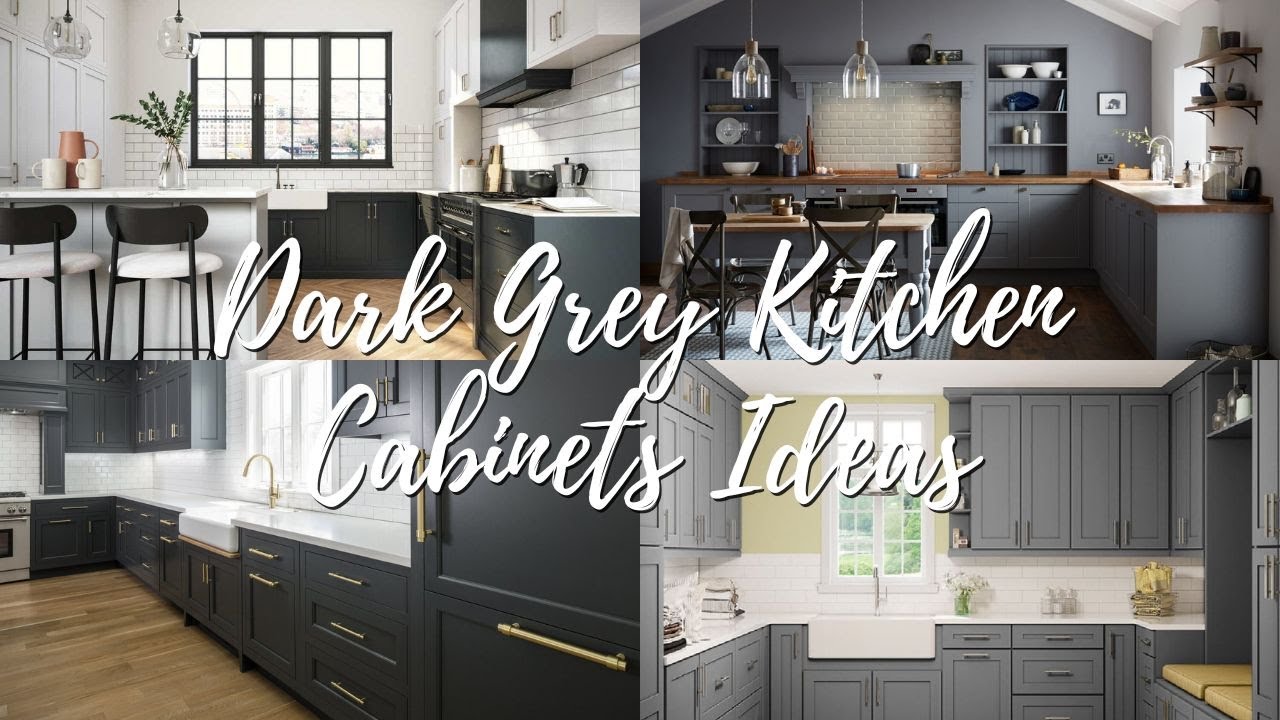 Timeless Dark Grey Kitchen Cabinets Ideas to Add Elegance and Depth to Your Kitchen Backsplash Walls