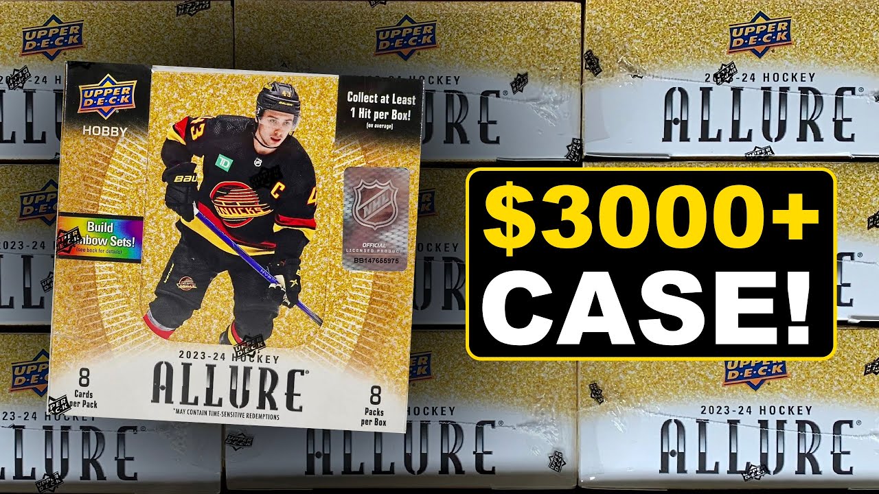 Opening an 18 Box Case 2023-24 Upper Deck Allure Hockey Hobby