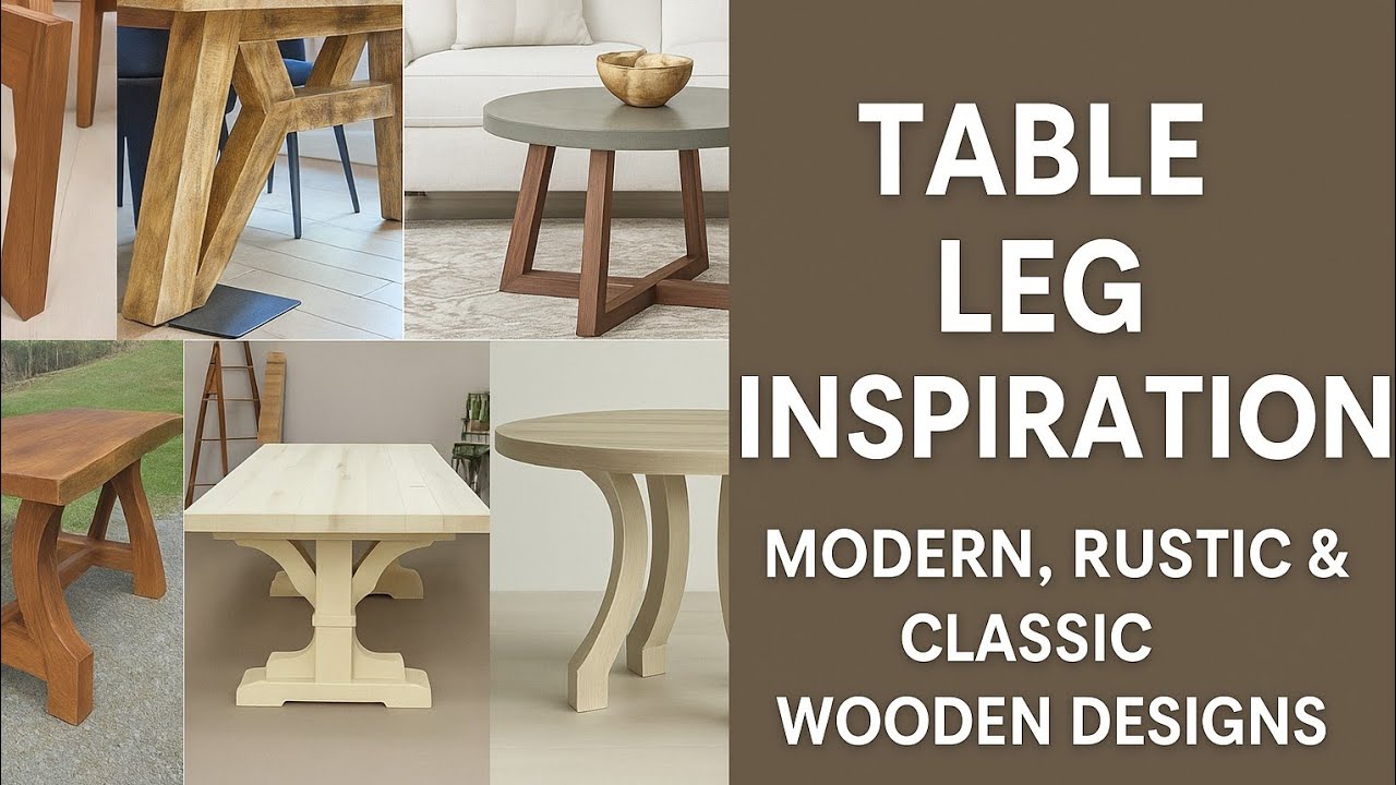 Table Leg Inspiration: Modern, Rustic & Classic Wooden Designs