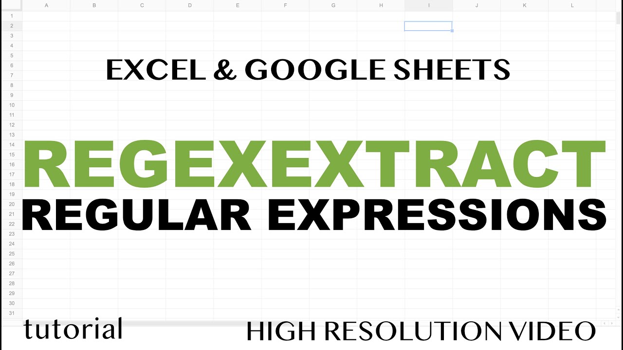 REGEX for Excel & Google Sheets: (REGEXEXTRACT + AI Regex)