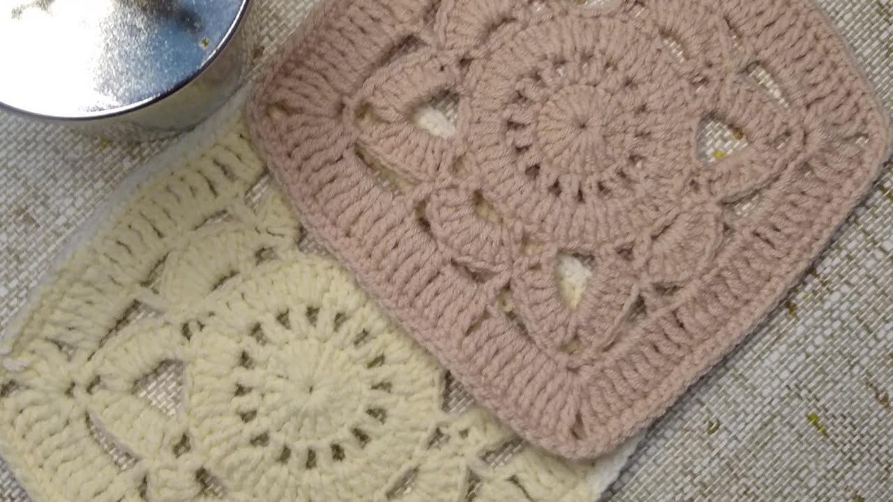 Kare Battaniye Motifi / Söğüt Yaprağı  Motifi / Crochet /