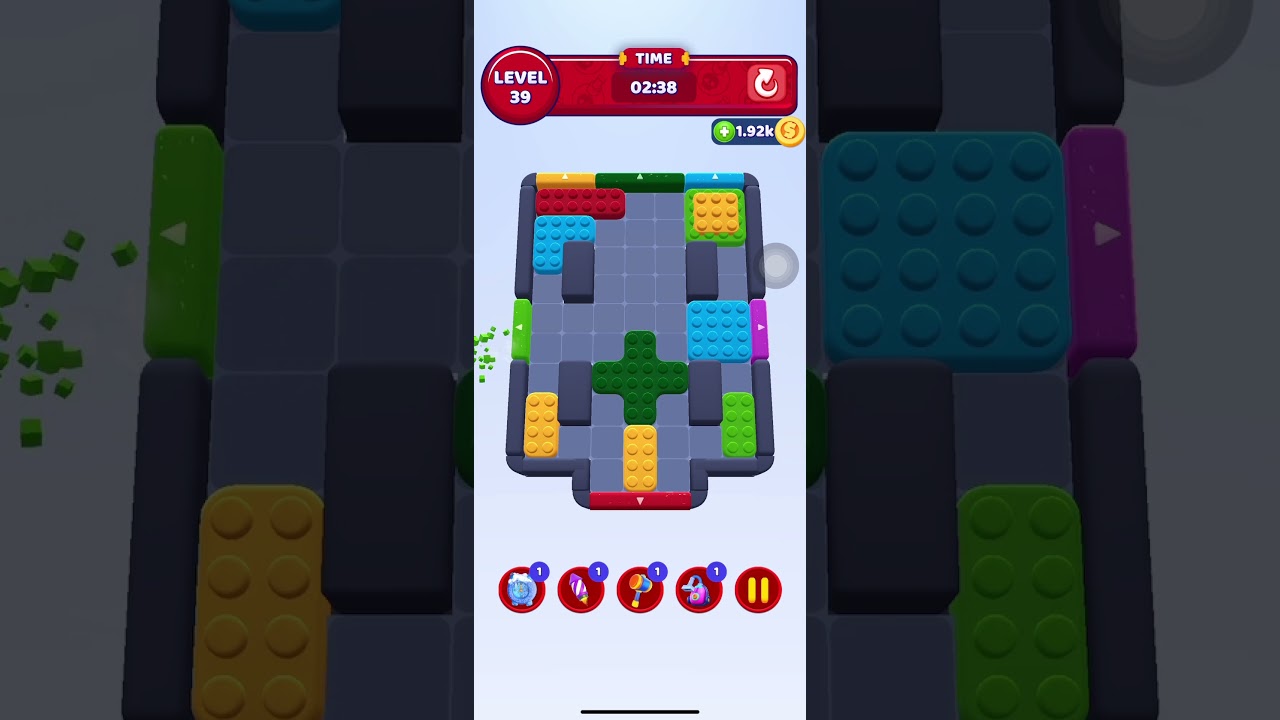 Color Block Jam: Level 39 - No Boosters Needed #games #gaming #gameplay #puzzle #level