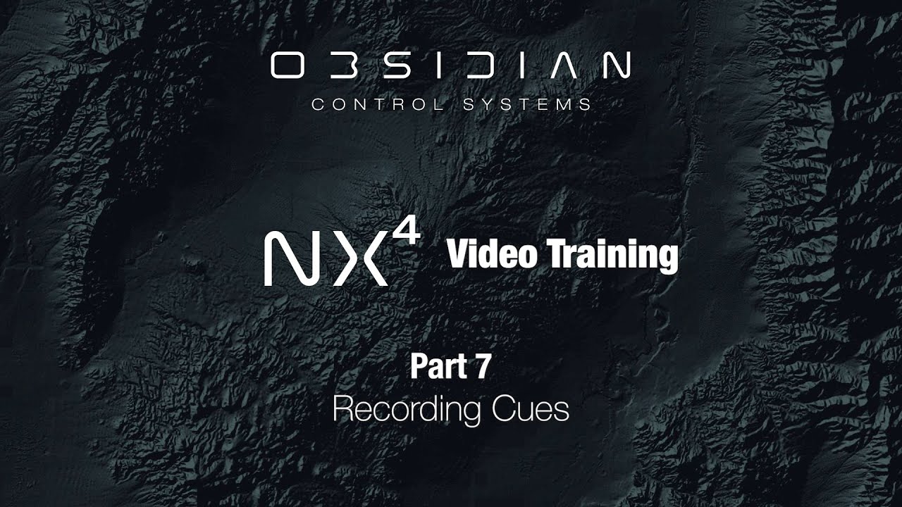 NX4™ Training - Part 7 (Recording Cues)