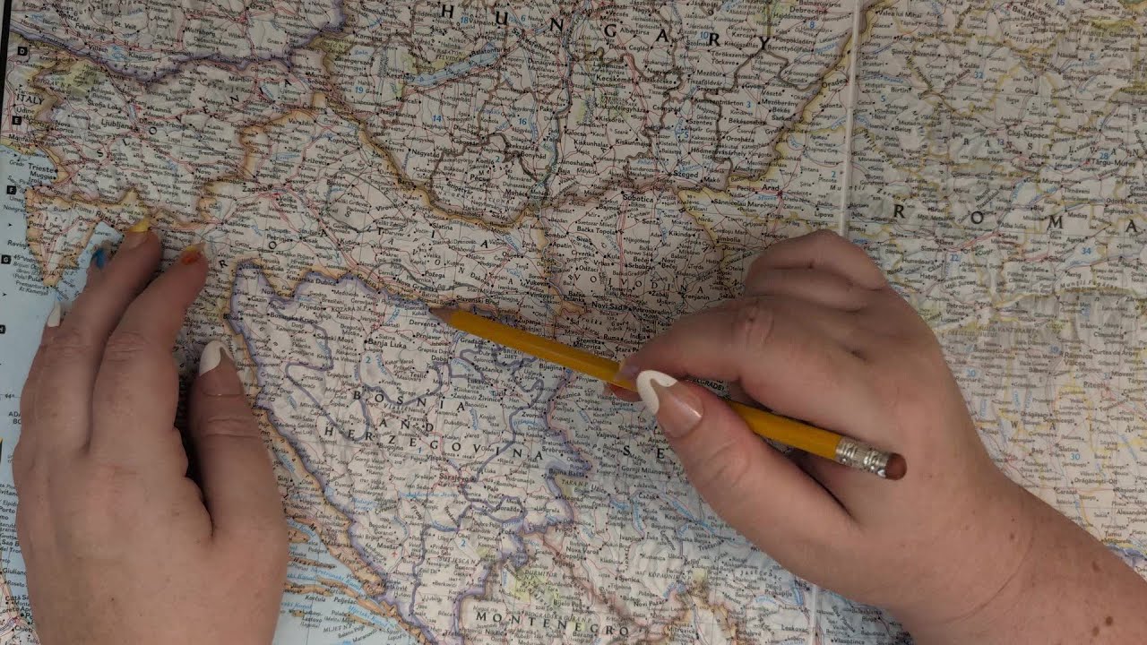 ASMR ~ Brod-Posavina, Croatia History & Geography ~ Soft Spoken Map Tracing Google Earth