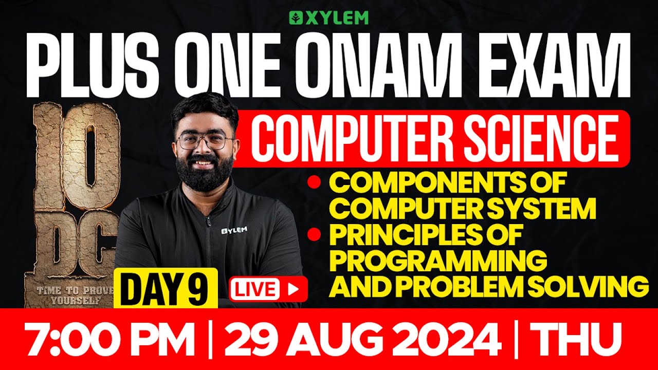 Plus One - Onam Exam - Computer Science - Day 9 | Xylem Plus One