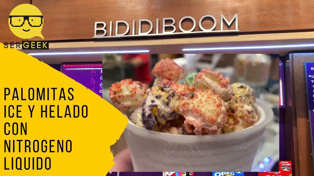 Helado con nitrógeno líquido en Bididiboom
