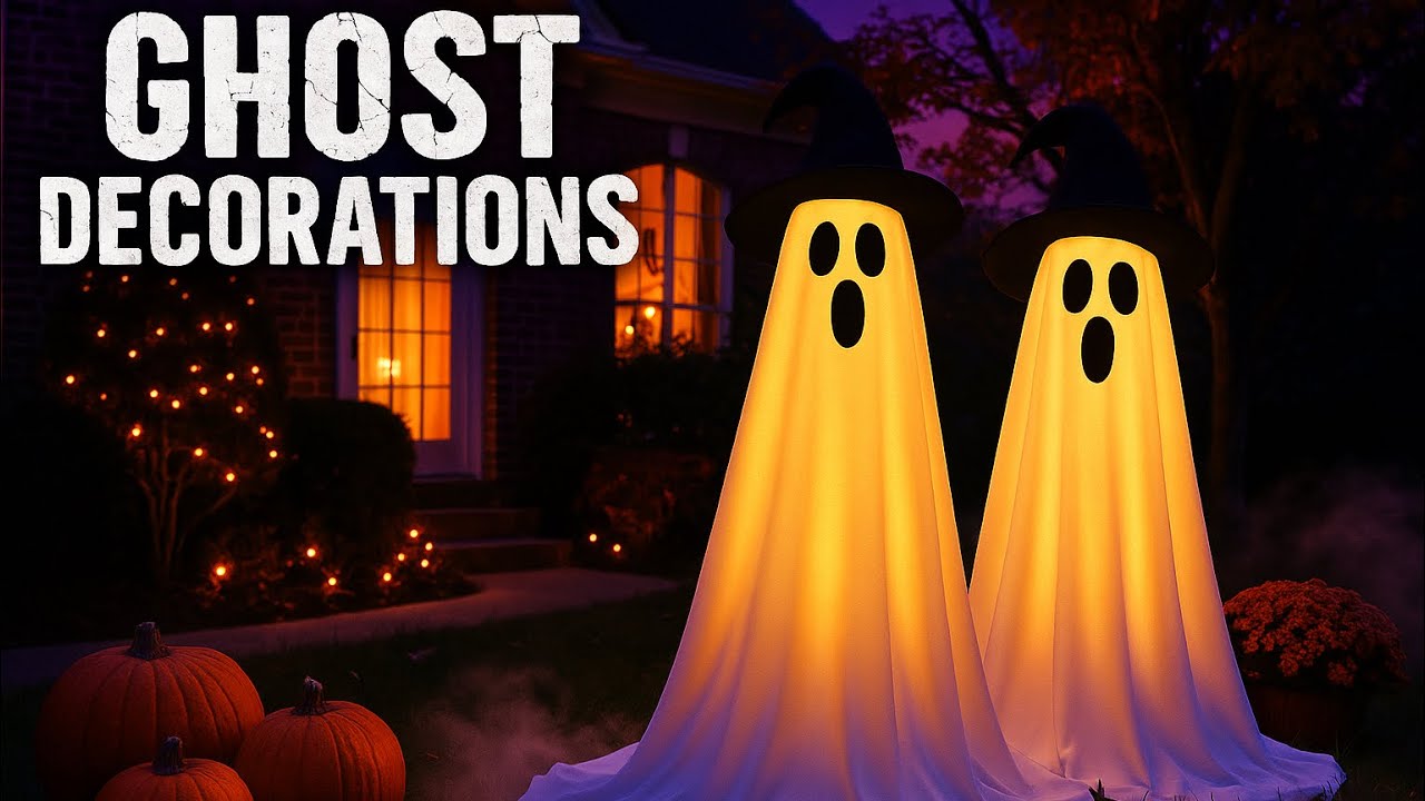 Unboxing These CUTE Light-Up Halloween Ghosts | Easy DIY Decoration with Remote Control!