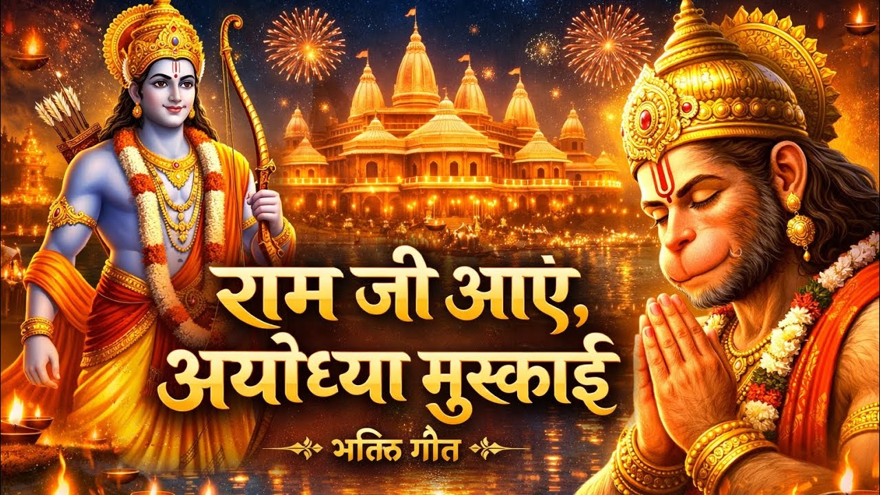 राम जी आए – अयोध्या मुस्काई | Ram Ji Aaye Ayodhya Muskuraye श्रीराम भक्ति गीत | हनुमान भक्ति