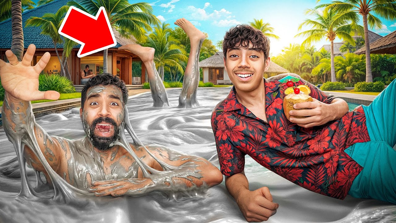 این ماده از آینده اومده 😱‼️(تونستیم روی آب راه بریم!!!)