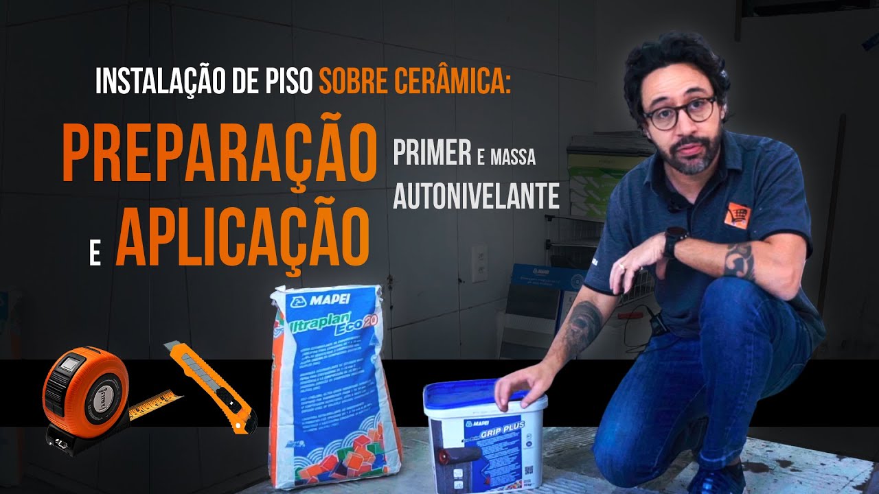 Como Instalar Piso Vinílico Autocolante Sobre Cerâmica: com Primer, Massa Autonivelante e Rodapé