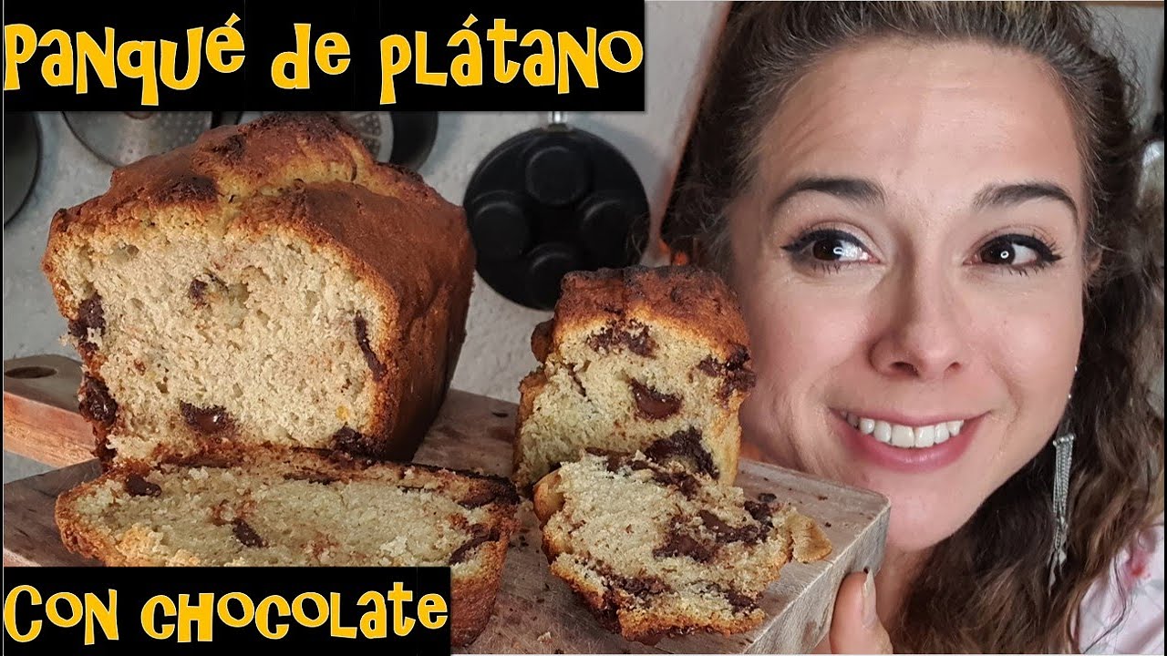 Panqu&eacute; de pl&aacute;tano con chispas de chocolate/Banana Chocolate Cake using dark old one&acute;s/Marisolpink