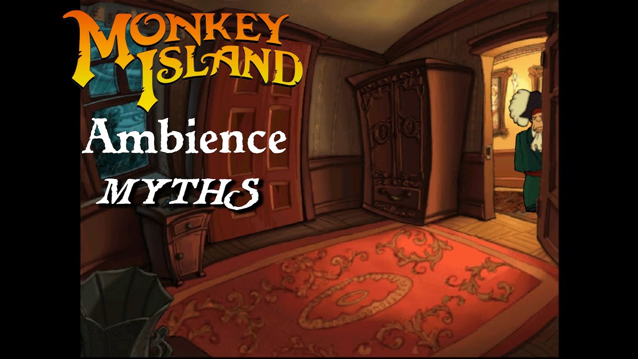 Monkey Island 3 Myths - Storm Upstairs At The Goodsoup Hotel Ambience (1hr)