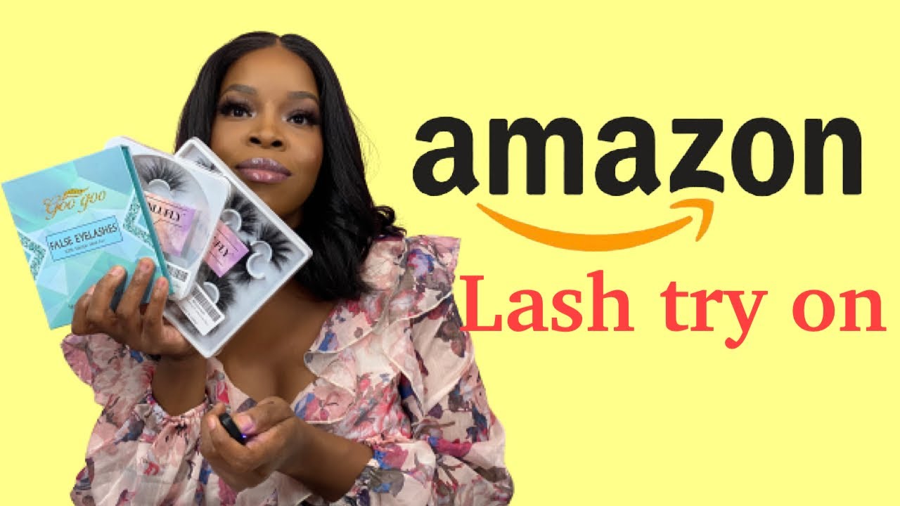 Amazon lashes 25mm try on