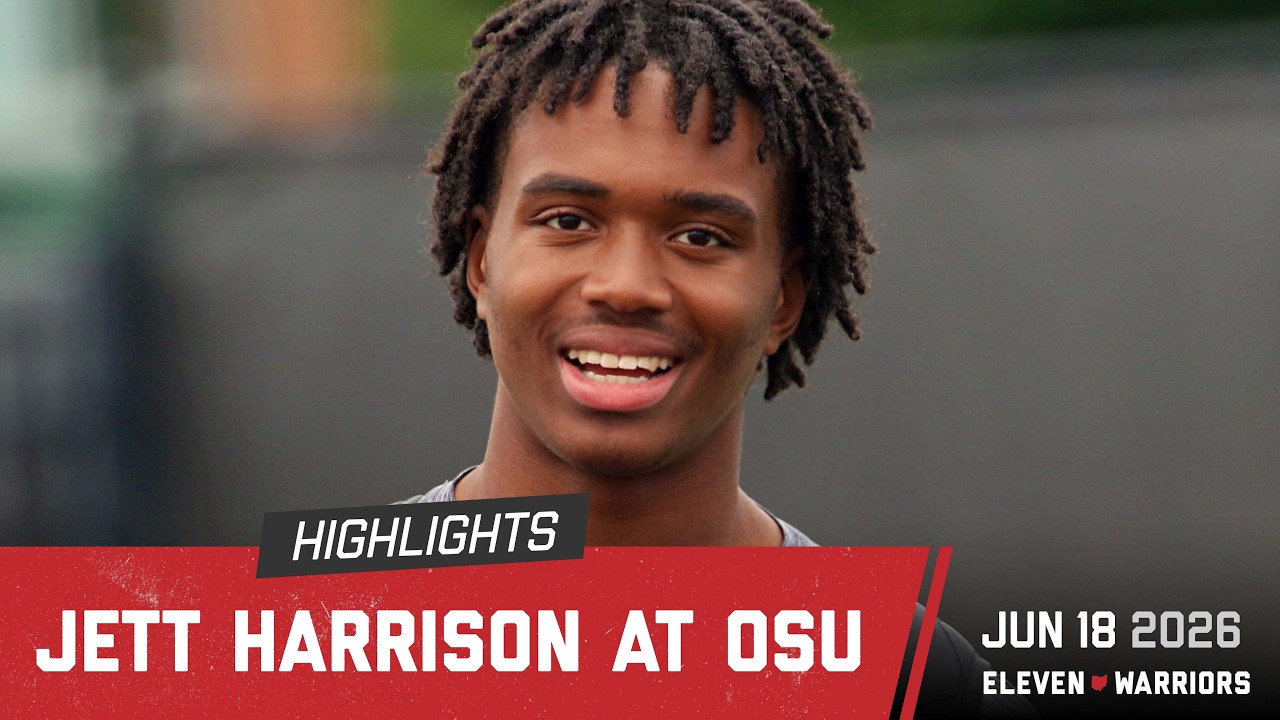 Jett Harrison shows his five-star skill set at Ohio State&rsquo;s high school football camp