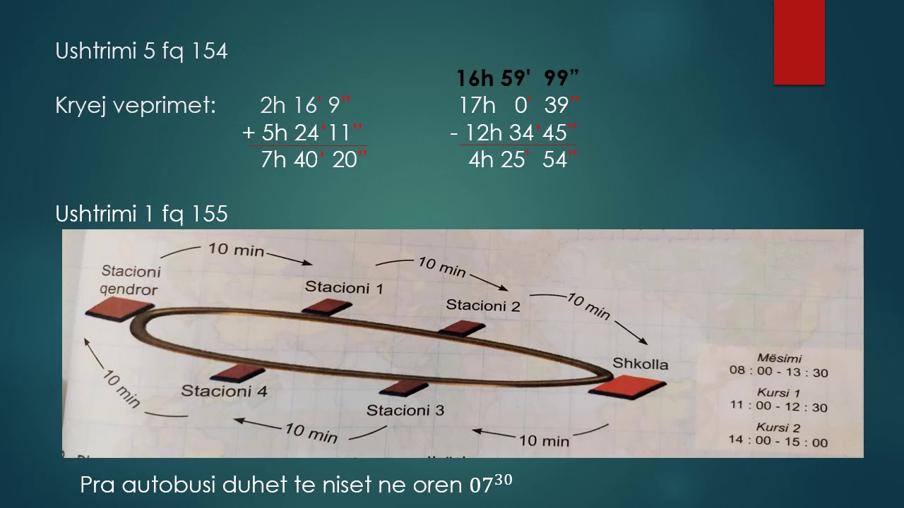 Lënda:Matematikë,Klasa:VI