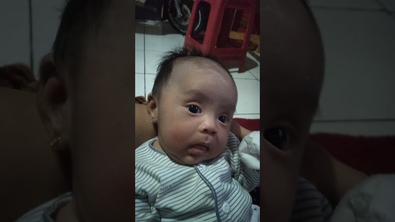 anak bayi selesai nonton tv 