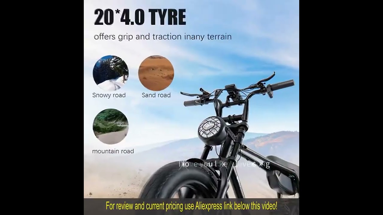 Review K20 Electric Bike 20inch Fat Tire Wholesale - Best Electric Bike On AliExpress 2024