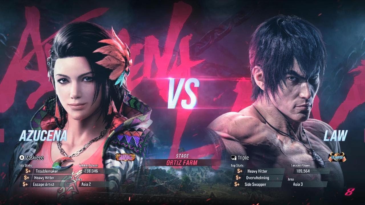 TEKKEN8 - Law vs Azucena, how to sidestep and punish WR32