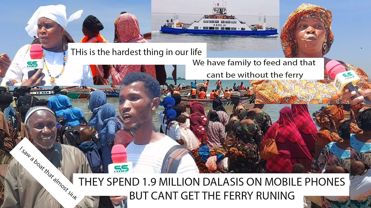 This is what people crossing Banjul-Barra has to say when we interview them